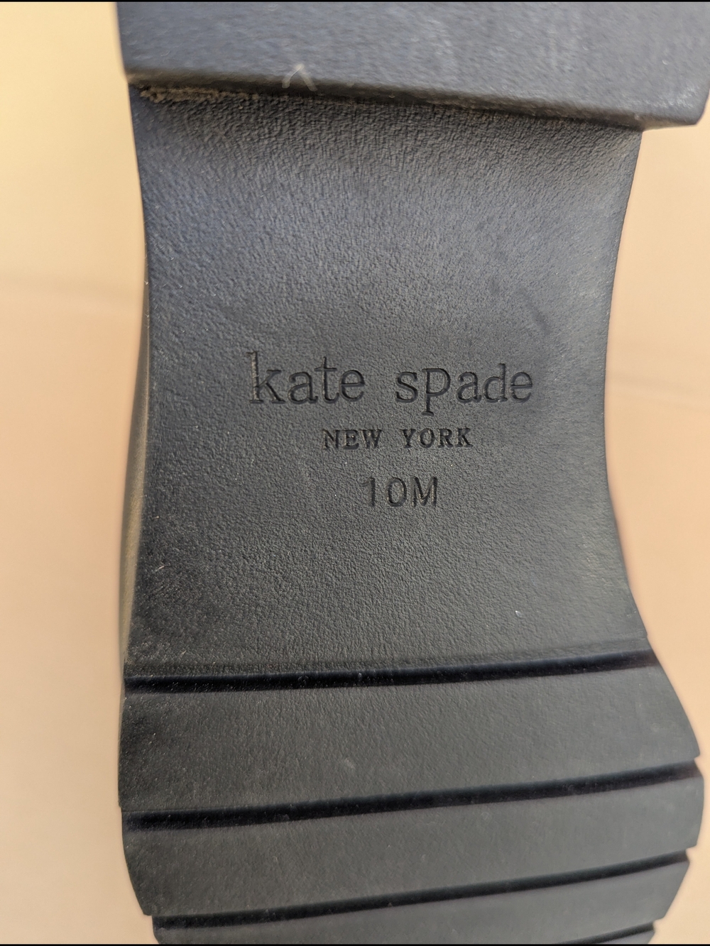 kate Spade Kalina Tassel Loafers Flats Leather Platform Women's 10M Black - Picture 11 of 11